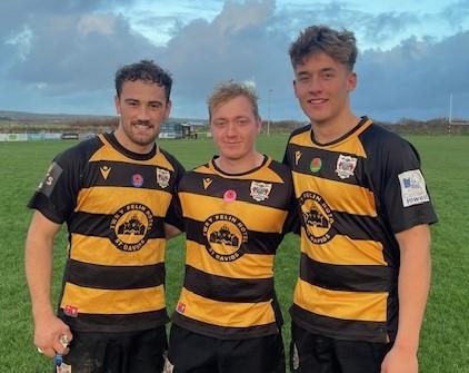St Davids try scorers - Nathan Foster,  Luke Bamford and Danny Voyce